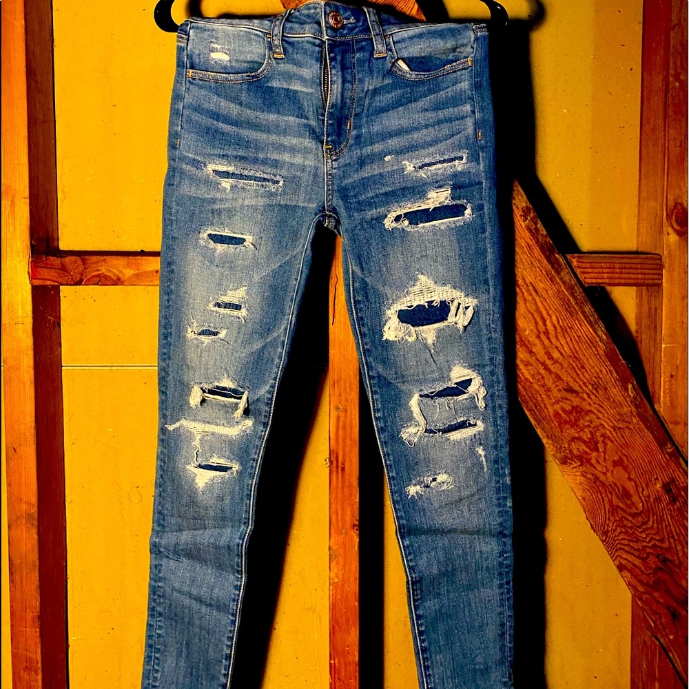 Tight ripped jeans from American Eagle